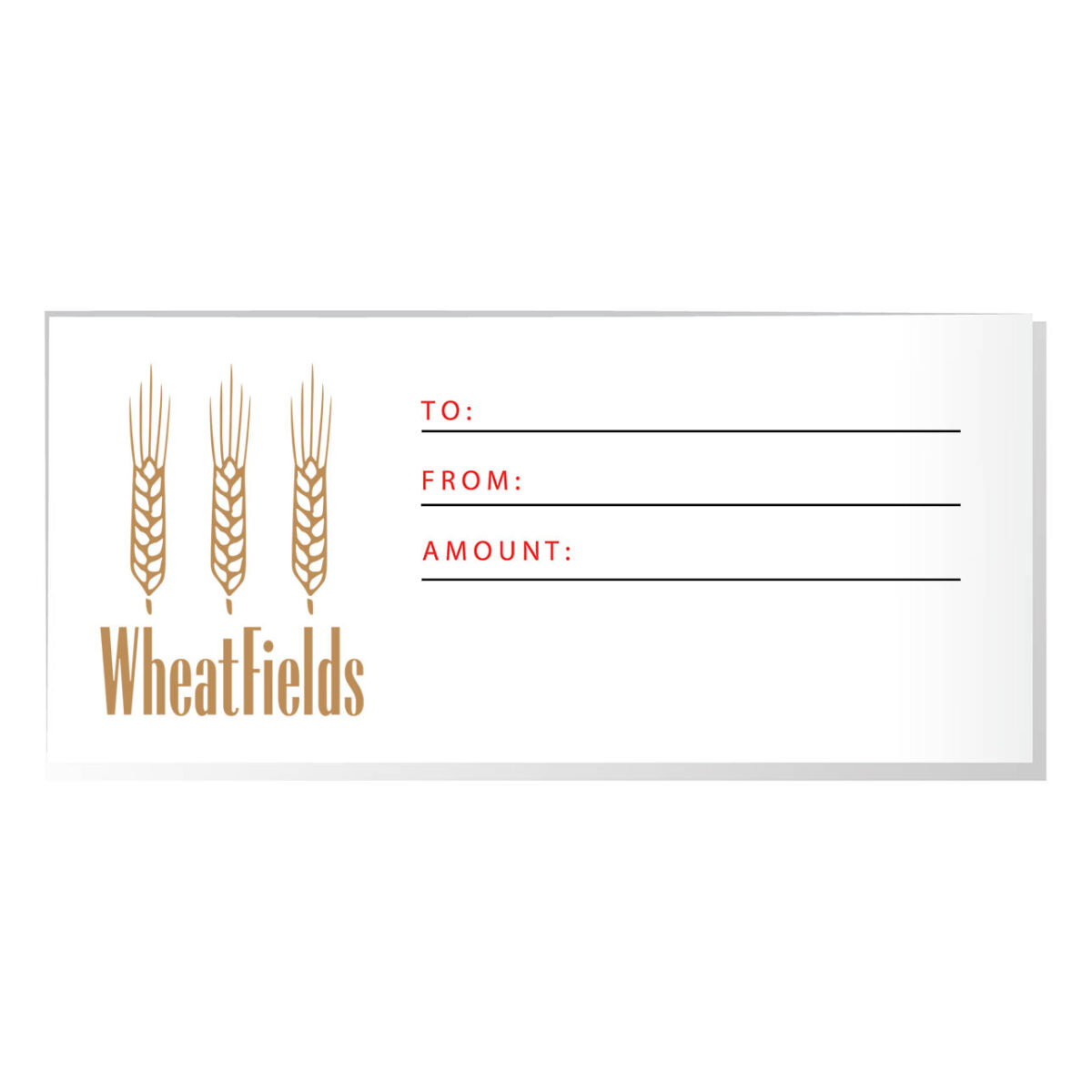 WheatFields Bakery Gift Certificate Order Online